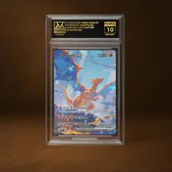 CHARIZARD VMAX MANA GRADE 10 POKEMON CUSTOM PSA STACKABLE SLAB GET 1 FREE - Image 1
