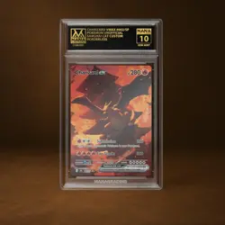 CHARIZARD VMAX MANA GRADE 10 POKEMON CUSTOM PSA STACKABLE SLAB GET 1 FREE - Image 1
