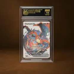 CHARIZARD VMAX MANA GRADE 10 POKEMON CUSTOM PSA STACKABLE SLAB GET 1 FREE - Image 1