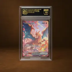 CHARIZARD VMAX MANA GRADE 10 POKEMON CUSTOM PSA STACKABLE SLAB GET 1 FREE - Image 1