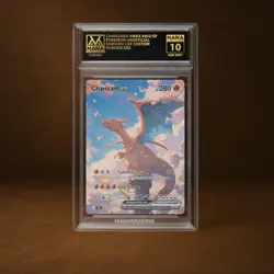 CHARIZARD VMAX MANA GRADE 10 POKEMON CUSTOM PSA STACKABLE SLAB GET 1 FREE - Image 1