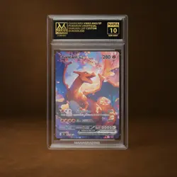 CHARIZARD VMAX MANA GRADE 10 POKEMON CUSTOM PSA STACKABLE SLAB GET 1 FREE - Image 1