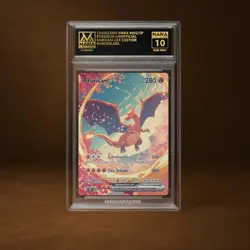 CHARIZARD VMAX MANA GRADE 10 POKEMON CUSTOM PSA STACKABLE SLAB GET 1 FREE - Image 1