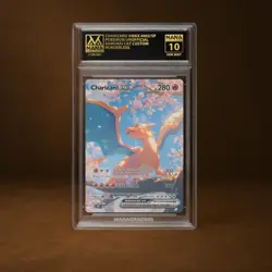 CHARIZARD VMAX MANA GRADE 10 POKEMON CUSTOM PSA STACKABLE SLAB GET 1 FREE - Image 1