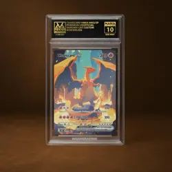 CHARIZARD VMAX MANA GRADE 10 POKEMON CUSTOM PSA STACKABLE SLAB GET 1 FREE - Image 1