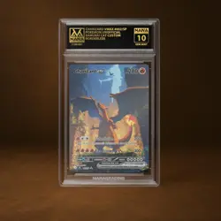 CHARIZARD VMAX MANA GRADE 10 POKEMON CUSTOM PSA STACKABLE SLAB GET 1 FREE - Image 1