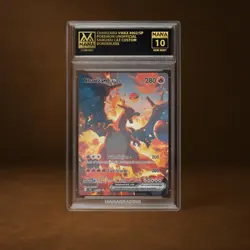 CHARIZARD VMAX MANA GRADE 10 POKEMON CUSTOM PSA STACKABLE SLAB GET 1 FREE - Image 1