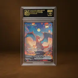 CHARIZARD VMAX MANA GRADE 10 POKEMON CUSTOM PSA STACKABLE SLAB GET 1 FREE - Image 1
