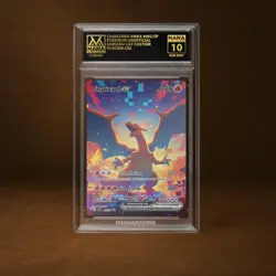 CHARIZARD VMAX MANA GRADE 10 POKEMON CUSTOM PSA STACKABLE SLAB GET 1 FREE - Image 1