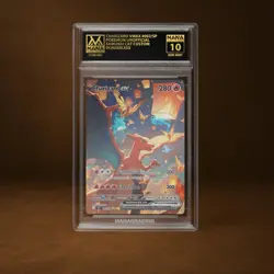CHARIZARD VMAX MANA GRADE 10 POKEMON CUSTOM PSA STACKABLE SLAB GET 1 FREE - Image 1