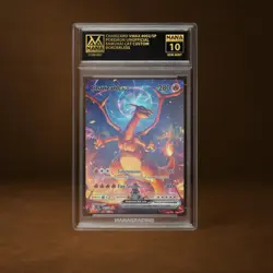 CHARIZARD VMAX MANA GRADE 10 POKEMON CUSTOM PSA STACKABLE SLAB GET 1 FREE - Image 1