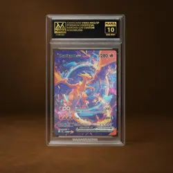 CHARIZARD VMAX MANA GRADE 10 POKEMON CUSTOM PSA STACKABLE SLAB GET 1 FREE - Image 1
