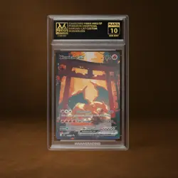 CHARIZARD VMAX MANA GRADE 10 POKEMON CUSTOM PSA STACKABLE SLAB GET 1 FREE - Image 1