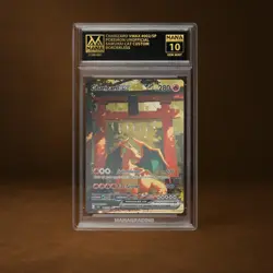 CHARIZARD VMAX MANA GRADE 10 POKEMON CUSTOM PSA STACKABLE SLAB GET 1 FREE - Image 1
