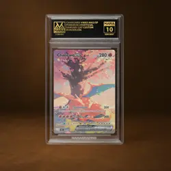 CHARIZARD VMAX MANA GRADE 10 POKEMON CUSTOM PSA STACKABLE SLAB GET 1 FREE - Image 1
