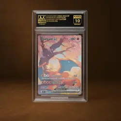 CHARIZARD VMAX MANA GRADE 10 POKEMON CUSTOM PSA STACKABLE SLAB GET 1 FREE - Image 1