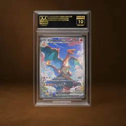 CHARIZARD VMAX MANA GRADE 10 POKEMON CUSTOM PSA STACKABLE SLAB GET 1 FREE - Image 1