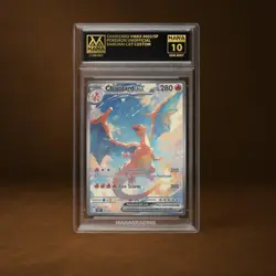 CHARIZARD VMAX MANA GRADE 10 POKEMON CUSTOM PSA STACKABLE SLAB GET 1 FREE - Image 1