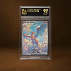CHARIZARD VMAX MANA GRADE 10 POKEMON CUSTOM PSA STACKABLE SLAB GET 1 FREE - Image 1