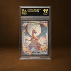 CHARIZARD VMAX MANA GRADE 10 POKEMON CUSTOM PSA STACKABLE SLAB GET 1 FREE - Image 1
