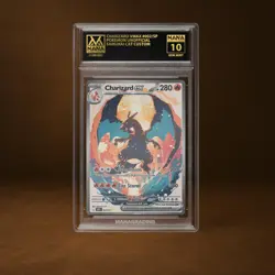 CHARIZARD VMAX MANA GRADE 10 POKEMON CUSTOM PSA STACKABLE SLAB GET 1 FREE - Image 1