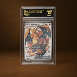 CHARIZARD VMAX MANA GRADE 10 POKEMON CUSTOM PSA STACKABLE SLAB GET 1 FREE - Image 1