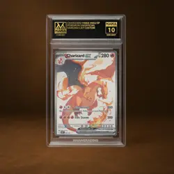 CHARIZARD VMAX MANA GRADE 10 POKEMON CUSTOM PSA STACKABLE SLAB GET 1 FREE - Image 1