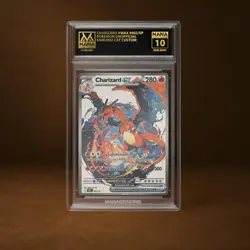 CHARIZARD VMAX MANA GRADE 10 POKEMON CUSTOM PSA STACKABLE SLAB GET 1 FREE - Image 1