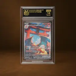 CHARIZARD VMAX MANA GRADE 10 POKEMON CUSTOM PSA STACKABLE SLAB GET 1 FREE - Image 1