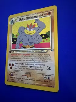 Pokemon Neo Destiny Light Machamp 25/105 Rare Vintage LP 1st Edition - Image 3