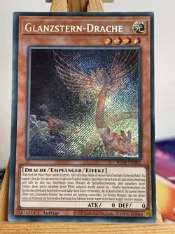 Glanzstern-Drache LV10 BLTR-DE002 Secret Rare Deutsch NM YUGIOH - Image 1