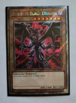 NM Yugioh Red-Eyes Black Dragon Platinum Secret Rare RA03-EN081 1st Edition - Image 1