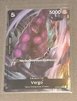 OP03-079 Vergo Textured Foil PRB01 One Piece TCG Card English TCG card - Image 1