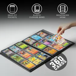 Trading Card Binder Pro-Folio - 9 Pocket Binder - Side-Loading Album, Durable... - Image 3