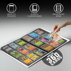 Trading Card Binder Pro-Folio - 9 Pocket Binder - Side-Loading Album, Durable... - Image 3