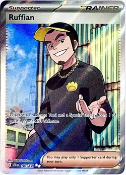 Ruffian SECRET RARE 181/159 Full Art Pokemon Card TCG 2025 Journey Together NM+ - Image 1