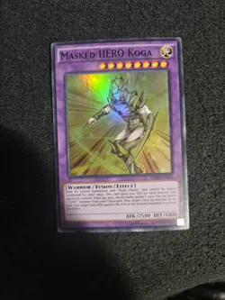 Masked HERO Koga - SDHS-EN042 - Super Rare - Unlimited Edition LP YuGiOh! Struc - Image 1