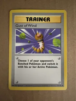 Pokemon - Base Set Shadowless - Gust of Wind 93/102 - Common NM - Image 1