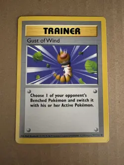 Pokemon - Base Set Shadowless - Gust of Wind 93/102 - Common NM - Image 1