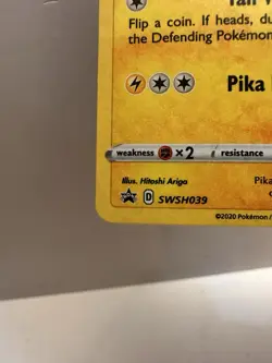 PIKACHU SWSH039 GENERAL MILLS HOLO SWORD & SHIELD BLACK STAR 2020 POKEMON TCG - Image 4