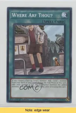 Where Arf ThouU 1st Ed. YuGiOh Cyberse Link Structure Deck #SDCL-EN031 READ s7f - Image 1