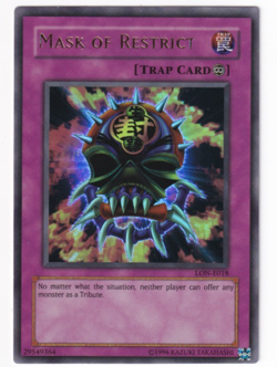 Mask of Restrict - (LON-E018 - Unltd Ed - Ultra Rare) - LP - Yugioh - Image 1