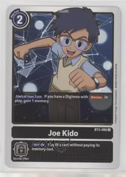 2021 Digimon Card Game - Release Special Ver 15 Joe Kido #BT3-095 sy7 - Image 1