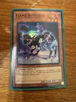 Yugioh! Flame Bufferlo - 1st Ed Super Rare - SDPL-EN004 - LP - Image 1