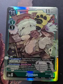 Jijimon BT11-056 SR Digimon Card Game Dimensional Phase - Image 1