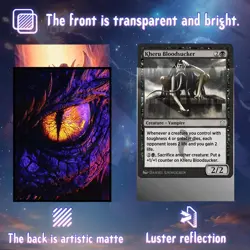 100 Pack TCG/MTG Card Sleeves, Matte Art Card Sleeves, Matte Back & Gloss Front, - Image 3