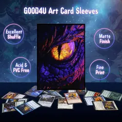 100 Pack TCG/MTG Card Sleeves, Matte Art Card Sleeves, Matte Back & Gloss Front, - Image 4