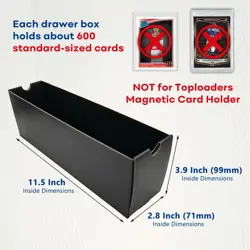 Trading Card Storage Box, Collector Cardboard Card Box with 50 Dividers for M... - Image 4