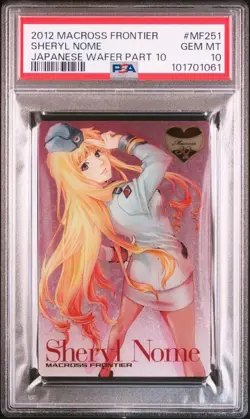 PSA10 Sheryl Nome MF251 Macross Frontier Rare Wafer Card Collector Item - Image 1