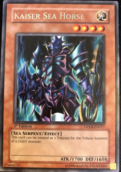 Kaiser Sea Horse - DPKB-EN017 - Rare 1st Edition YuGiOh TCG Card - Image 1